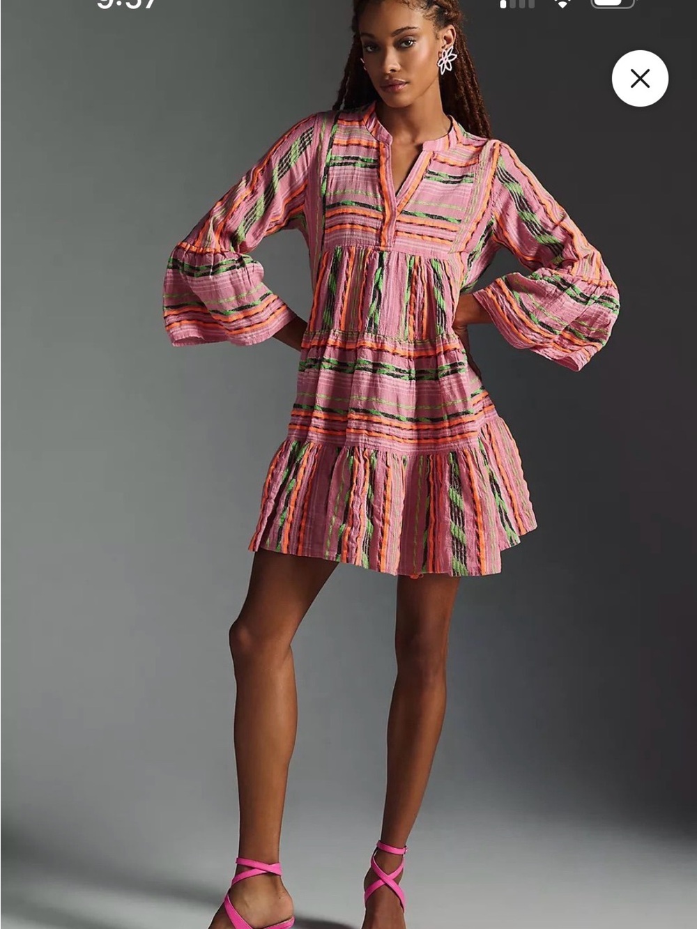 $295 Anthropology Devotion Twins Embroidered Ella Tunic
Dress size S OVERSIZED